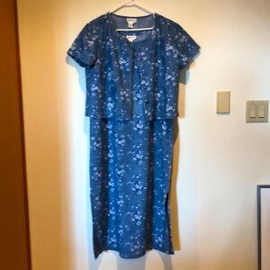 Vintage Coldwater Creek sleeveless dress with jacket. Size 14 petite.